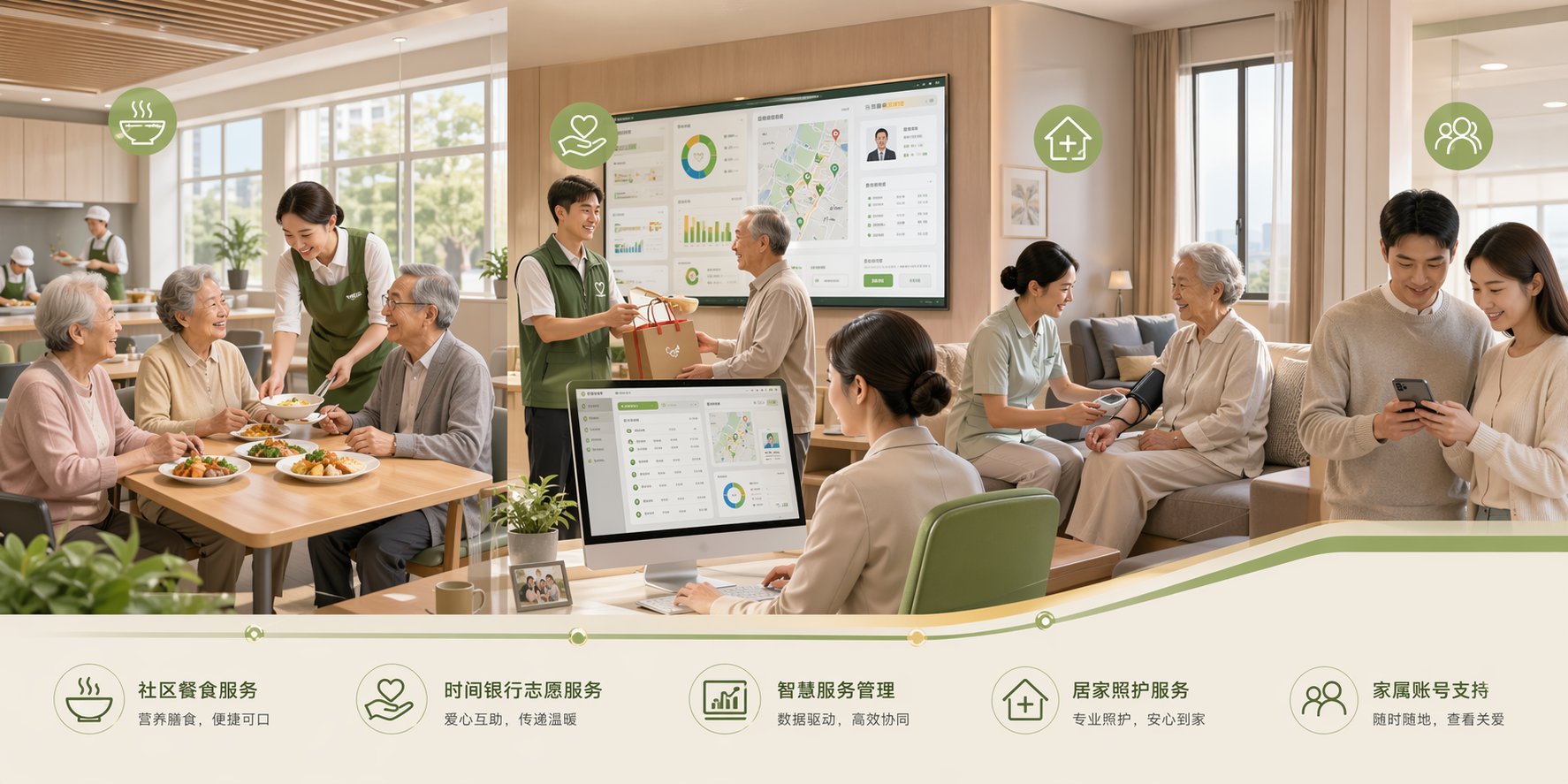 如初养老平台业务场景图